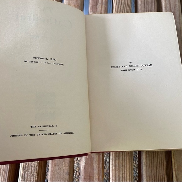 Vintage The Cathedral High Walpole Red Rare Coffee Table Book Antique Embossed - Picture 11 of 12